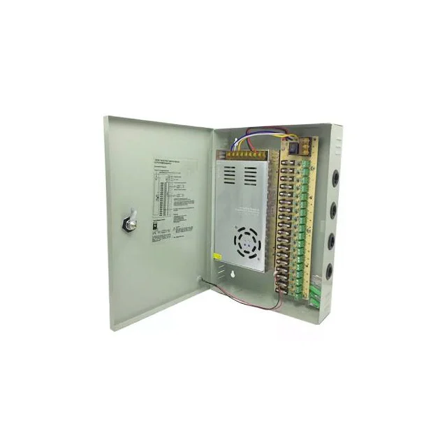 Fuente centralizada de 12 V y 18 canales ZKTeco — ZK-20A-18CH