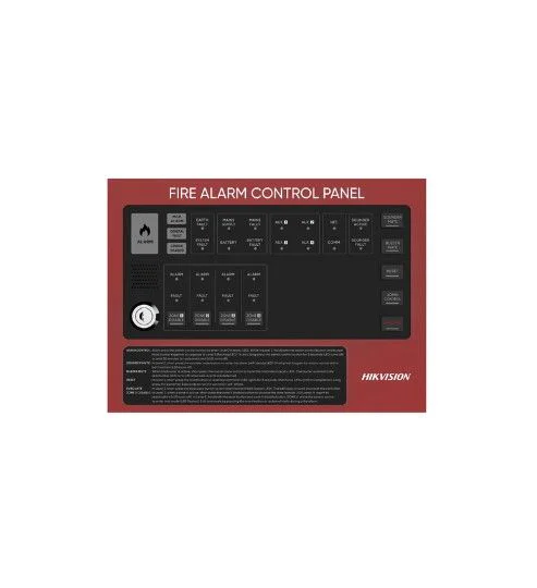 Central de alarma contra incendio Hikvision — HK-HF-C104