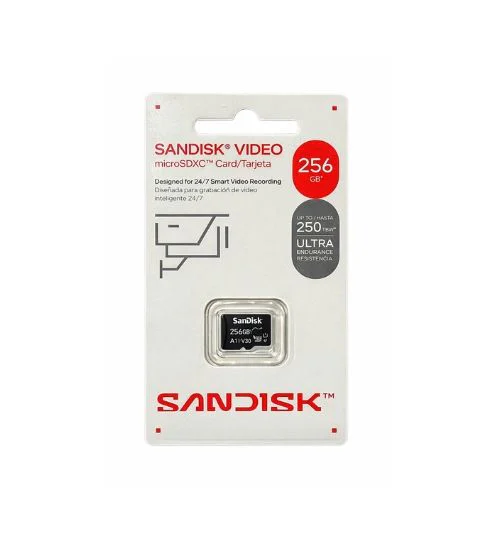 Tarjeta microSD para videovigilancia de 256 GB SanDisk — SD-SDQAS5256G