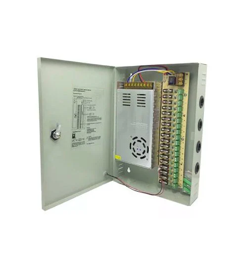 Fuente centralizada de 12 V y 18 canales ZKTeco — ZK-20A-18CH